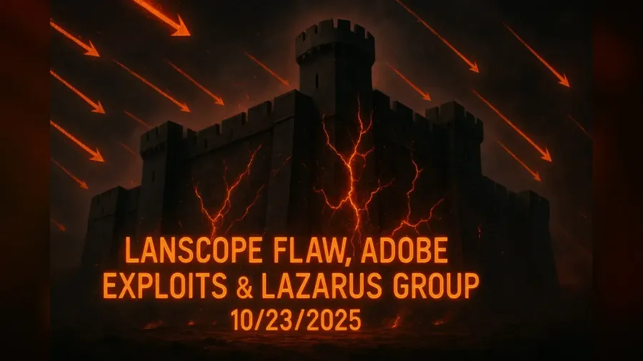 Lanscope Flaw, Adobe Exploits & Lazarus Group – 10/23/2025