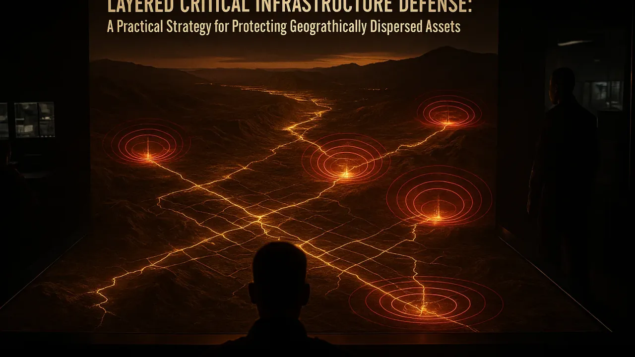 Layered Critical Infrastructure Defense: A Practical Strategy for Protecting Geographically Dispersed Assets