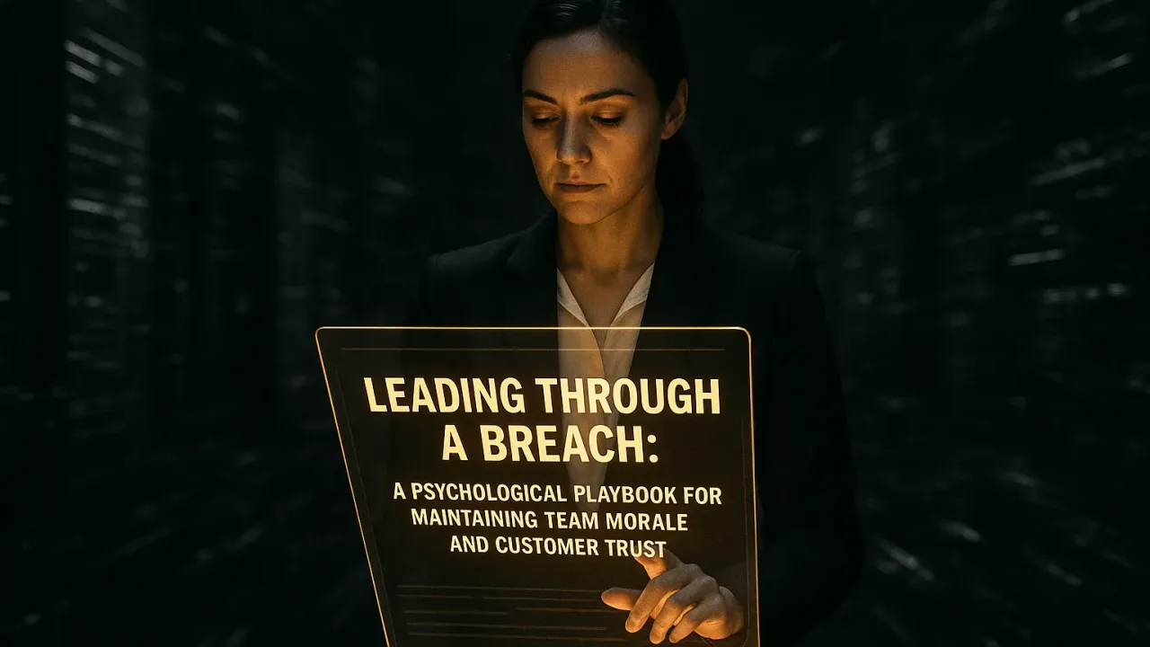 Leading Through a Breach: A Psychological Playbook for Maintaining Team Morale and Customer Trust