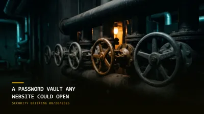 A Password Vault Any Website Could Open (08/20/2026)