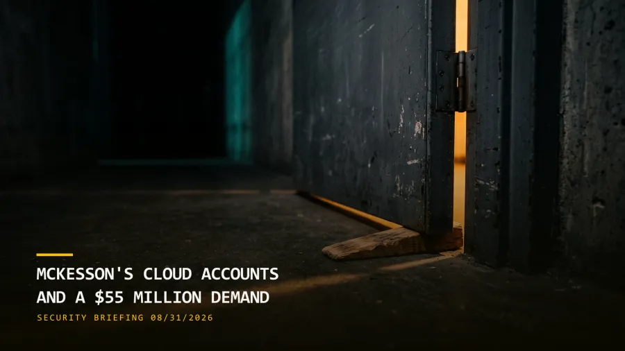 McKesson's Cloud Accounts and a $55 Million Demand (08/31/2026)