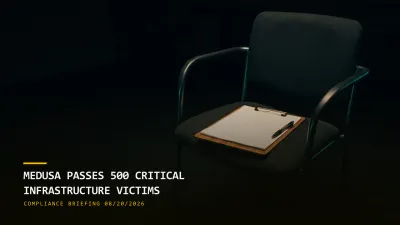 Medusa Passes 500 Critical Infrastructure Victims (08/20/2026)