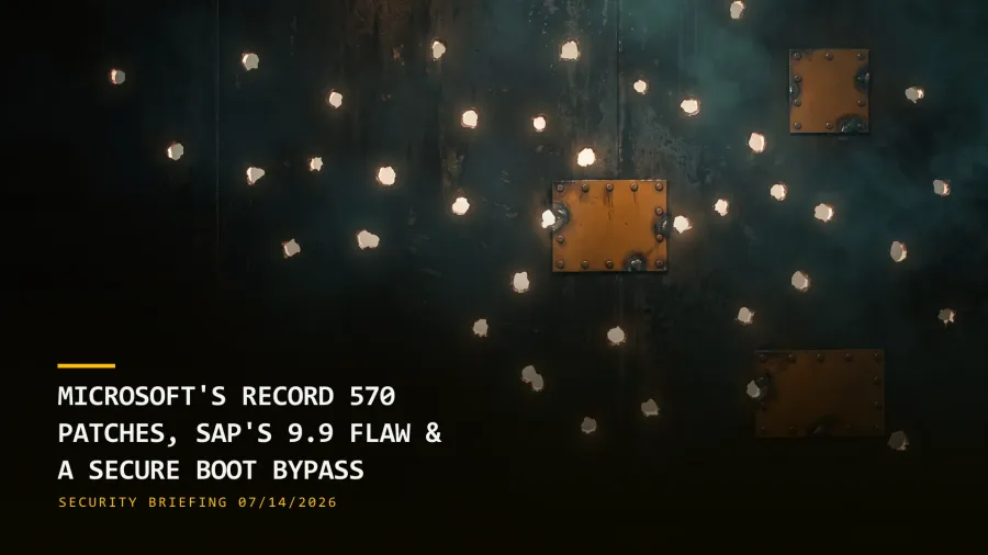 Microsoft's Record 570 Patches, SAP's 9.9 Flaw & a Secure Boot Bypass (07/14/2026)