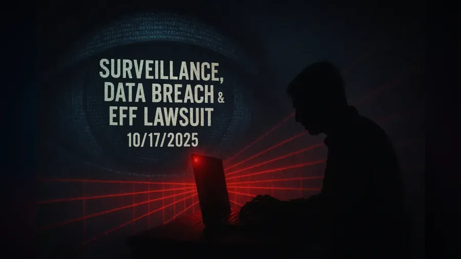 Surveillance, Data Breach & EFF Lawsuit – 10/17/2025