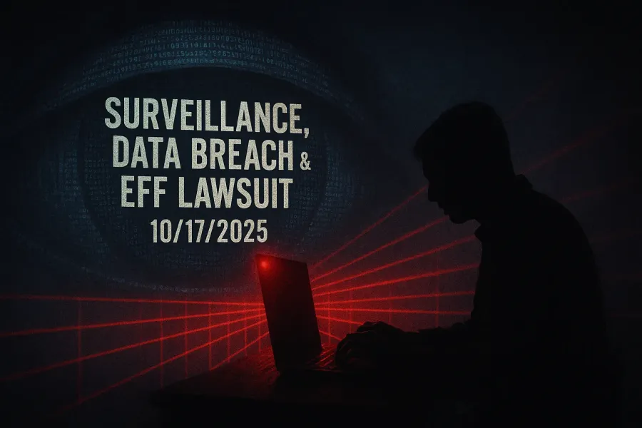 Surveillance, Data Breach & EFF Lawsuit – 10/17/2025