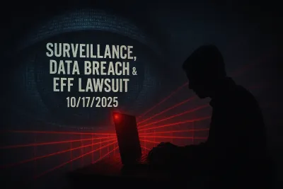 Surveillance, Data Breach & EFF Lawsuit – 10/17/2025