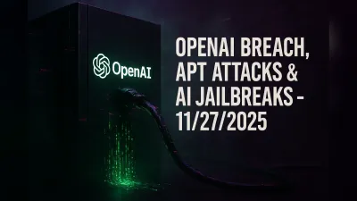 OpenAI Breach, APT Attacks & AI Jailbreaks – 11/27/2025