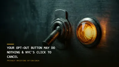 Your Opt-Out Button May Do Nothing & NYC's Click to Cancel (07/20/2026)