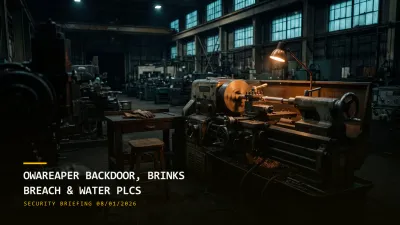 OWAReaper Backdoor, Brinks Breach & Water PLC Attacks (08/01/2026)