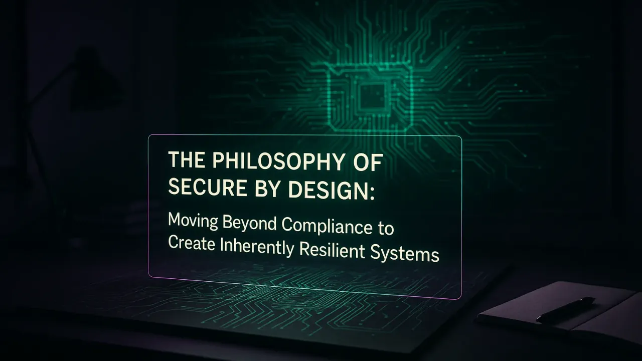 The Philosophy of Secure by Design: Moving Beyond Compliance to Create Inherently Resilient Systems