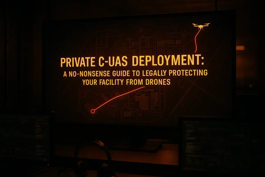 Private C-UAS Deployment: A No-Nonsense Guide to Legally Protecting Your Facility from Drones