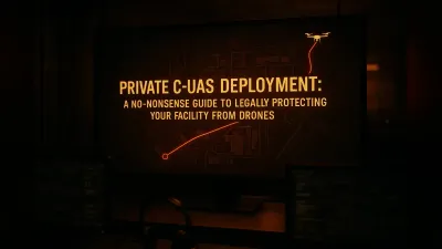 Private C-UAS Deployment: A No-Nonsense Guide to Legally Protecting Your Facility from Drones