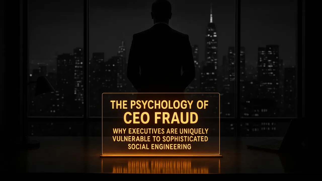 The Psychology of CEO Fraud: Why Executives Are Uniquely Vulnerable to Sophisticated Social Engineering