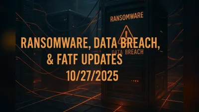 Ransomware, Data Breach, & FATF Updates – 10/27/2025