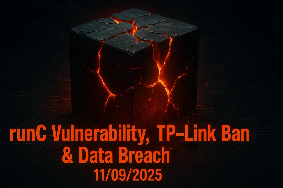 runC Vulnerability, TP-Link Ban & Data Breach – 11/09/2025