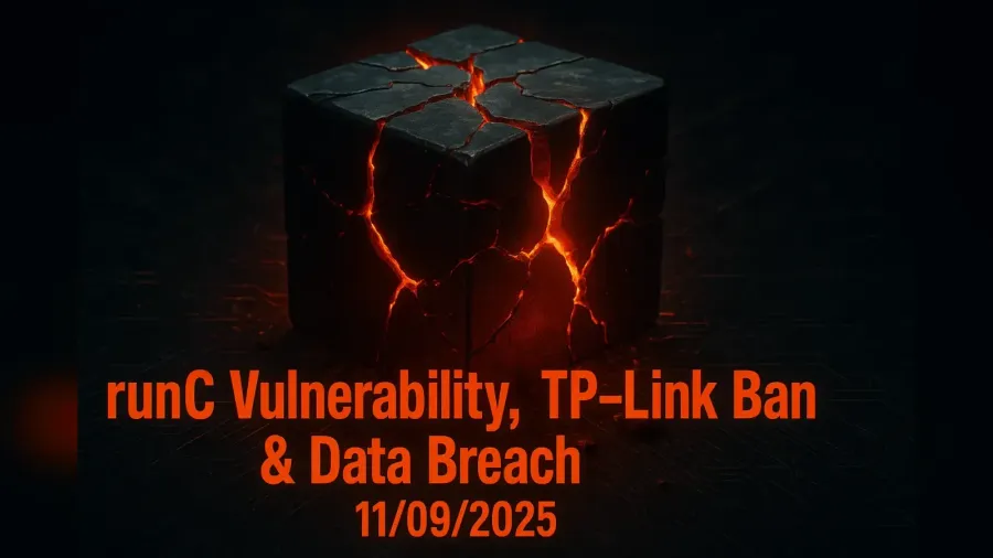 runC Vulnerability, TP-Link Ban & Data Breach – 11/09/2025