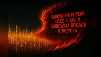 Sandworm Wipers, Cisco Flaw, & SonicWall Breach – 11/06/2025