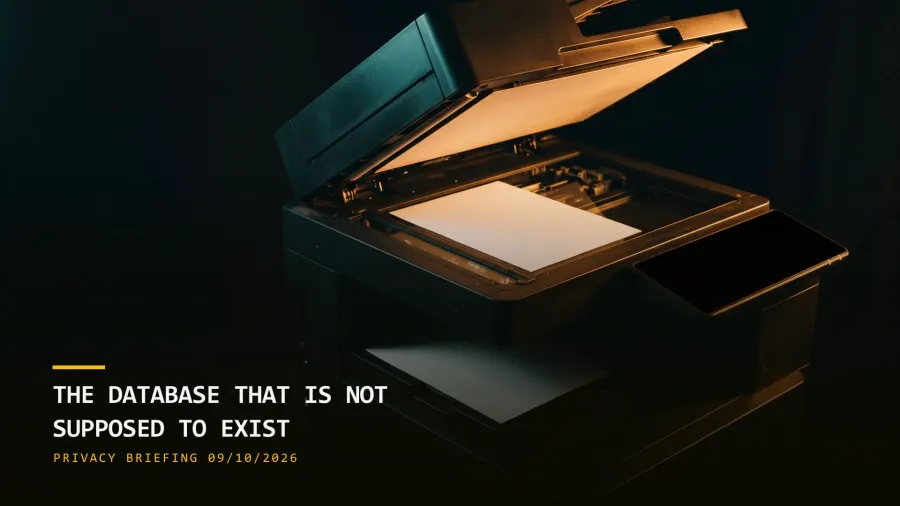 The Database That Is Not Supposed to Exist (09/10/2026)
