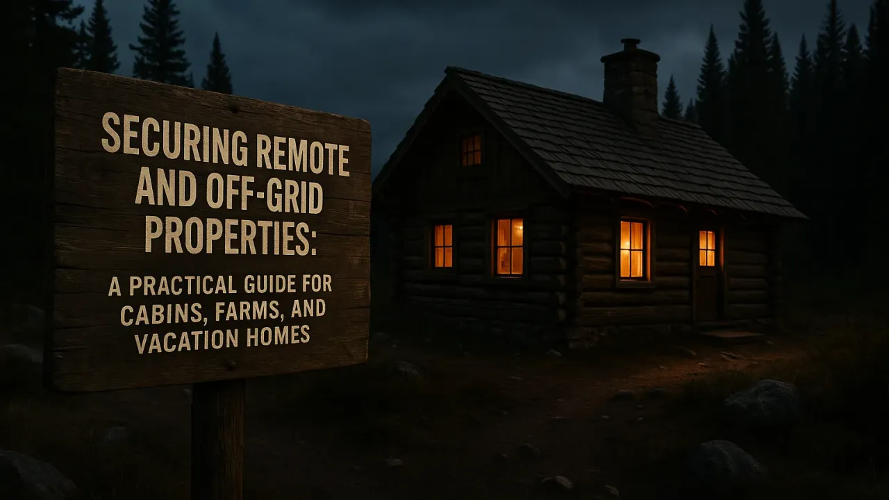 Securing Remote and Off-Grid Properties: A Practical Guide for Cabins, Farms, and Vacation Homes