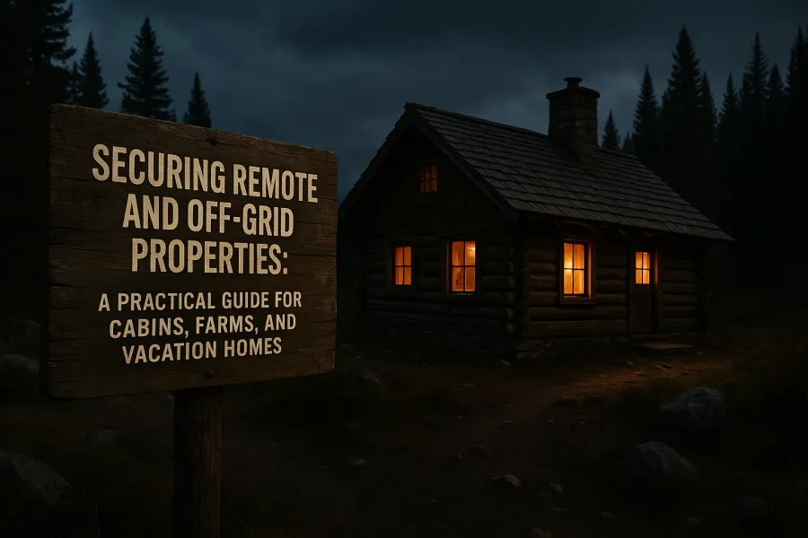 Securing Remote and Off-Grid Properties: A Practical Guide for Cabins, Farms, and Vacation Homes
