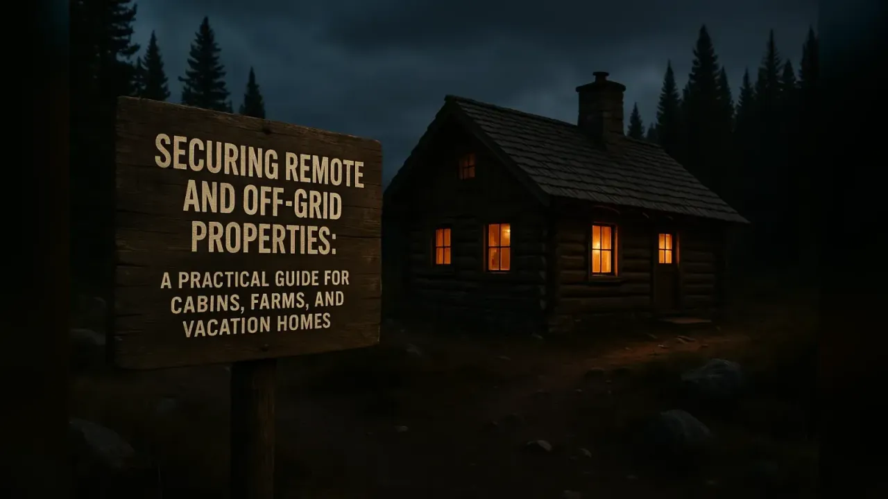 Securing Remote and Off-Grid Properties: A Practical Guide for Cabins, Farms, and Vacation Homes