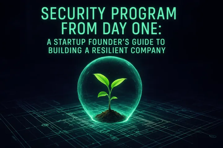 Security Program from Day One: A Startup Founder's Guide to Building a Resilient Company