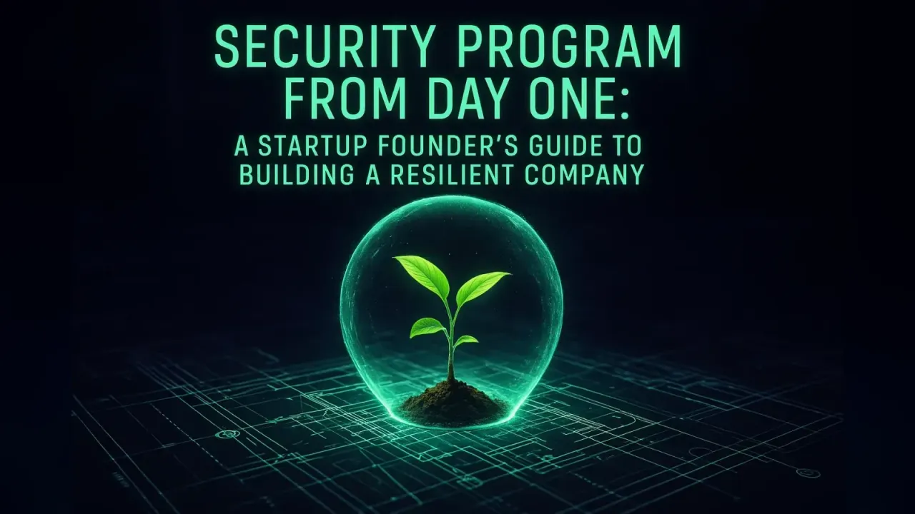 Security From Day One: A Startup Founder's Guide