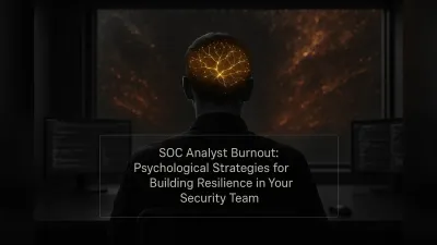 SOC Analyst Burnout: Psychological Strategies for Building Resilience in Your Security Team