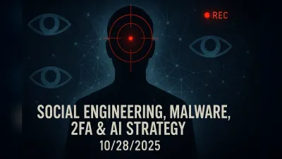 Social Engineering, Malware, 2FA & AI Strategy – 10/28/2025