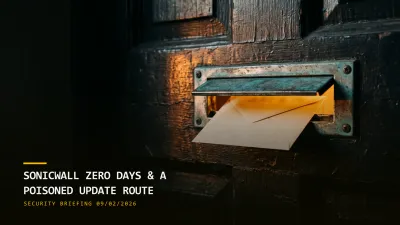 SonicWall Zero-Days and a Hijacked Update Route (09/02/2026)