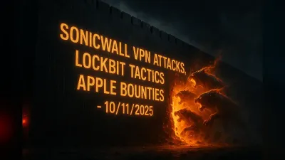 SonicWall VPN Attacks, LockBit Tactics & Apple Bounties – 10/11/2025