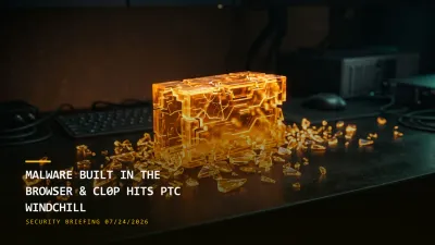 Malvertising Makes the Browser Build Its Own Malware & Cl0p Hits PTC Windchill (07/24/2026)