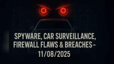 Spyware, Car Surveillance, Firewall Flaws & Breaches – 11/08/2025