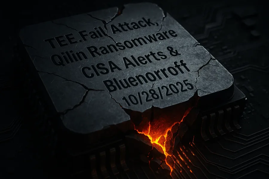 TEE.Fail Attack, Qilin Ransomware, CISA Alerts & BlueNoroff – 10/28/2025