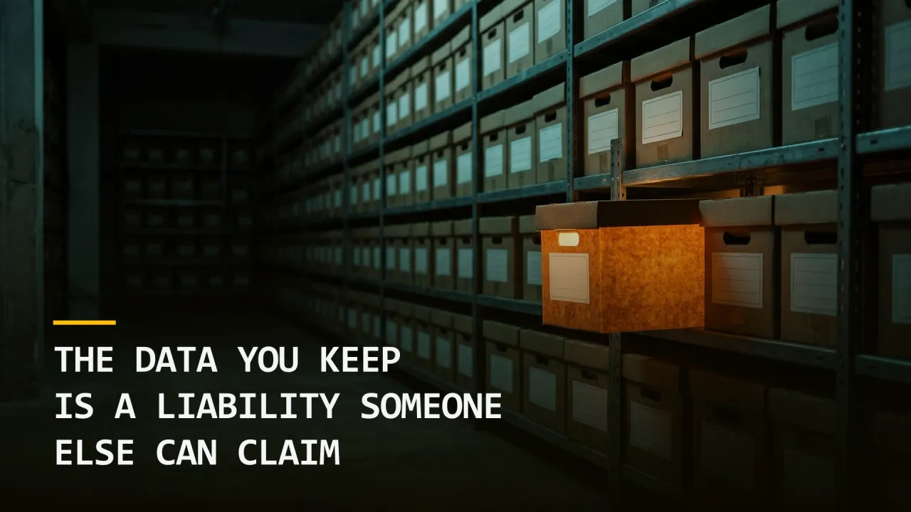 The Data You Keep Is a Liability Someone Else Can Claim