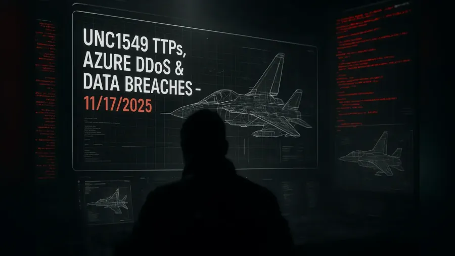UNC1549 TTPs, Azure DDoS & Data Breaches – 11/17/2025