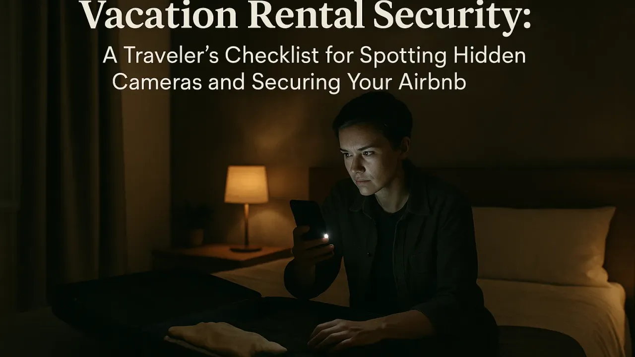 Vacation Rental Security: A Traveler's Checklist for Spotting Hidden Cameras and Securing Your Airbnb