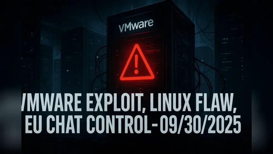 VMware Exploit, Linux Flaw, EU Chat Control – 09/30/2025