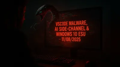 VSCode Malware, AI Side-Channel & Windows 10 ESU – 11/08/2025
