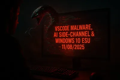 VSCode Malware, AI Side-Channel & Windows 10 ESU – 11/08/2025