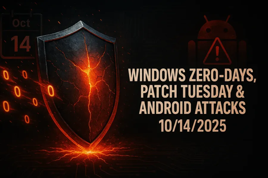 Windows Zero-Days, Patch Tuesday & Android Attacks – 10/14/2025