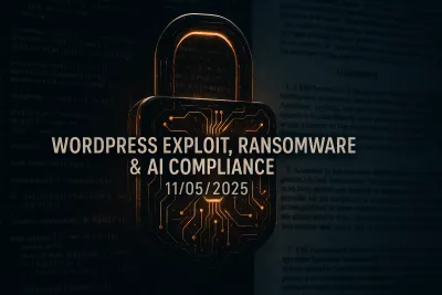 WordPress Exploit, Ransomware & AI Compliance – 11/05/2025
