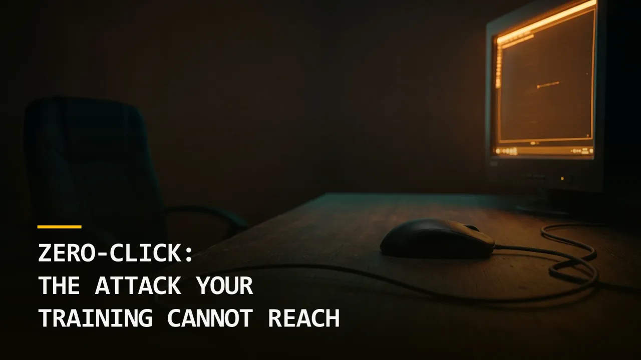 Zero-Click: The Attack Your Awareness Training Cannot Reach
