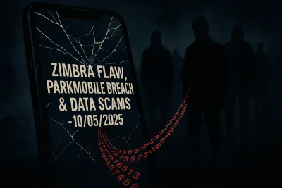 Zimbra Flaw, ParkMobile Breach & Data Scams – 10/05/2025
