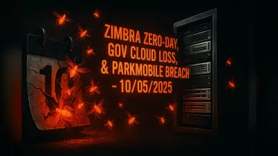 Zimbra Zero-Day, Gov Cloud Loss, & ParkMobile Breach – 10/05/2025