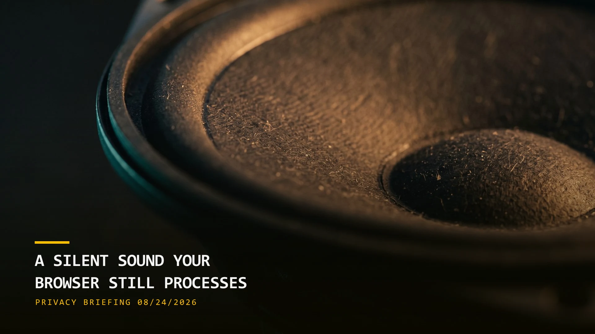 A Silent Sound Your Browser Still Processes (08/24/2026)