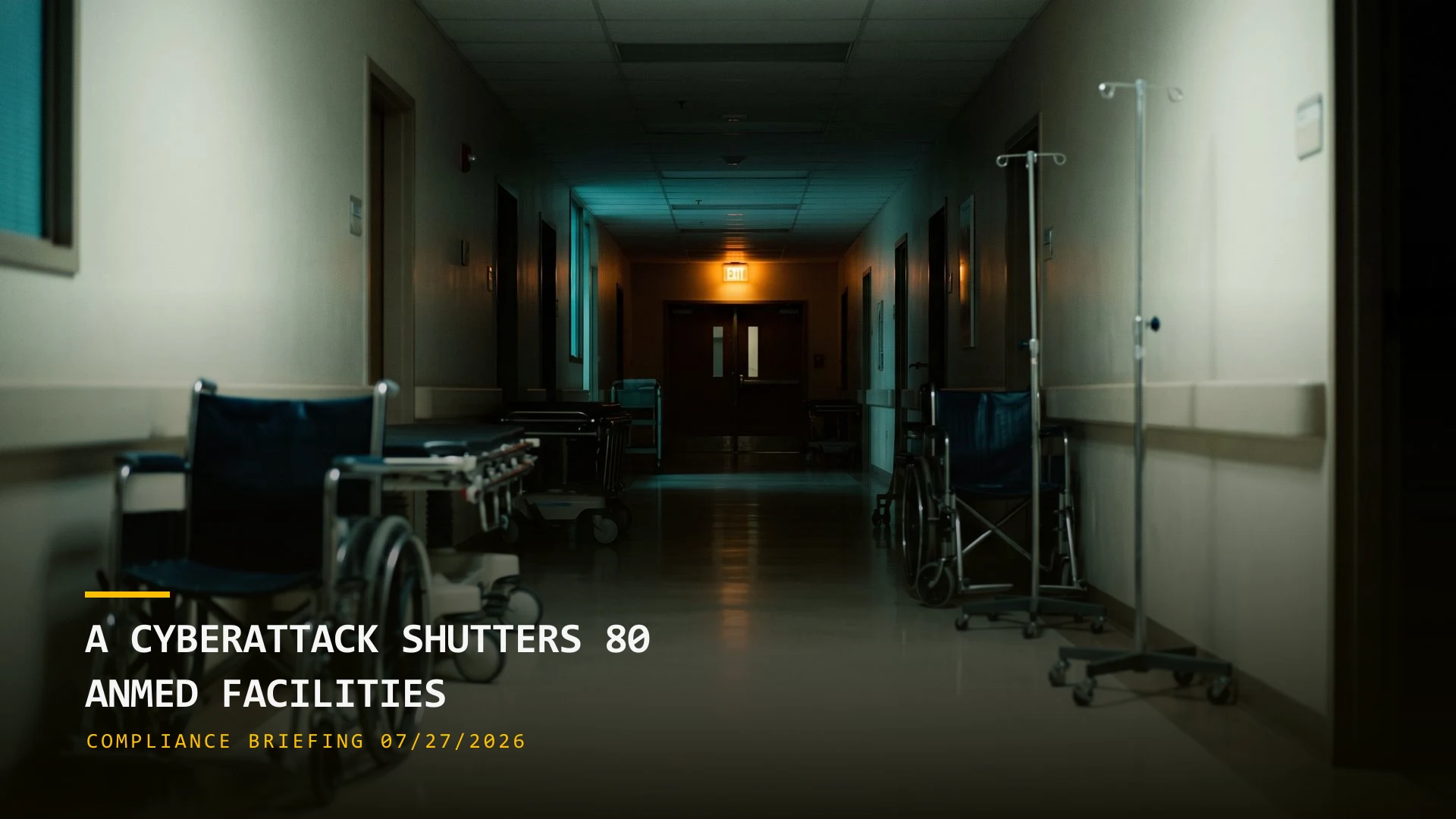 A Cyberattack Shutters 80 AnMed Facilities & a Revenue-Cycle Vendor Breaches 1.26M (07/27/2026)