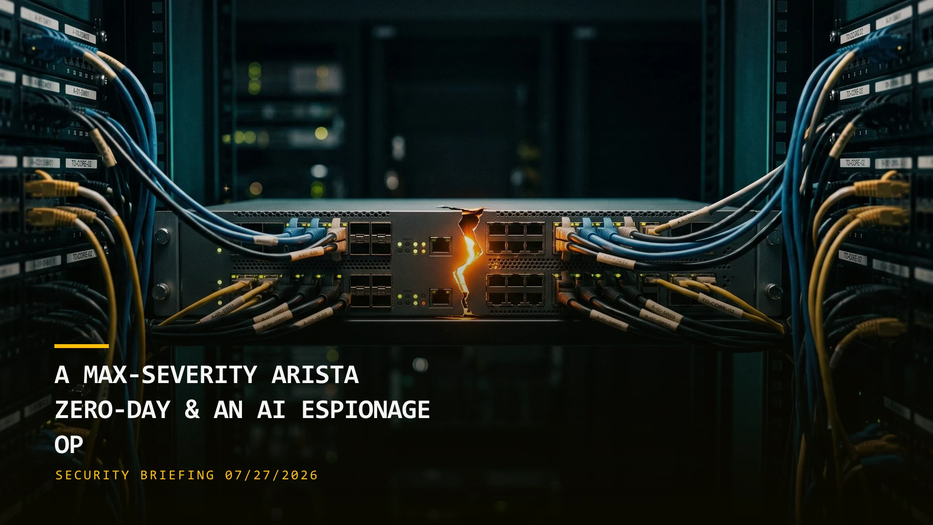 A Max-Severity Arista Zero-Day Is Exploited & an AI Agent Runs an Espionage Op (07/27/2026)
