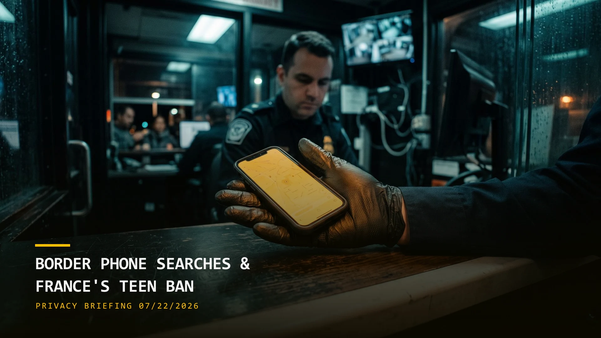 A Court Says Border Agents Can Search Your Phone By Hand & France Bans Social Media for Under-15s (07/22/2026)