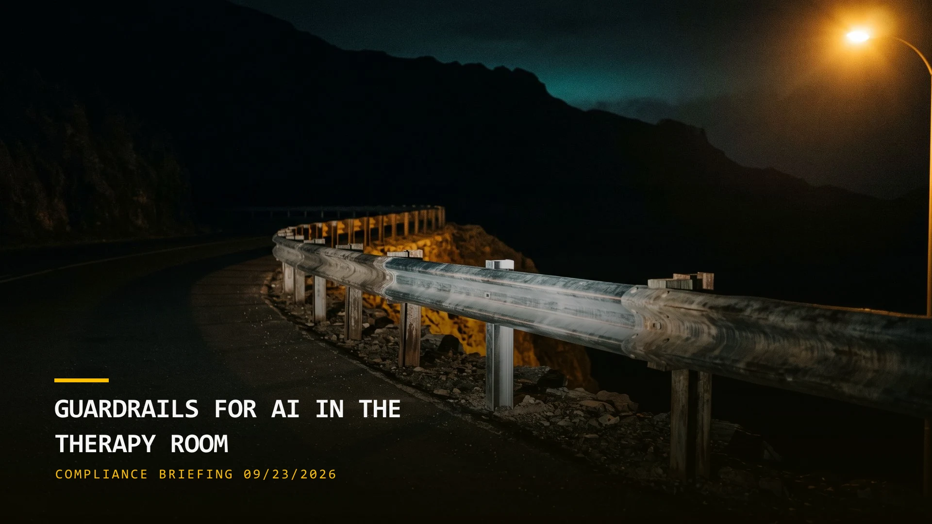 Guardrails for AI in the Therapy Room (09/23/2026)